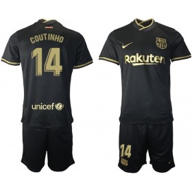 Jalkapallo Pelipaidat FC Barcelona Philippe Coutinho 14 Lasten Vieraspaita 2020-2021 Lyhythihainen